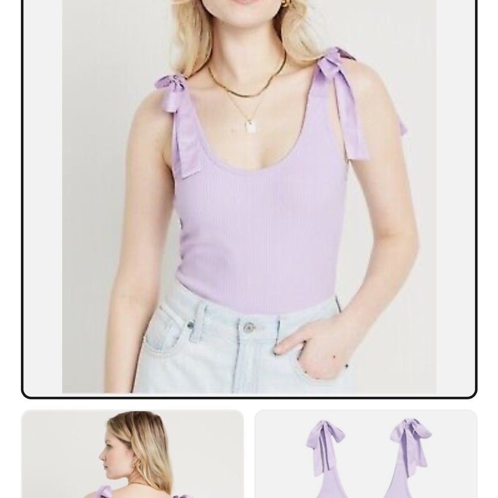 Old Navy Purple Sleeveless Fitted Bodysuit